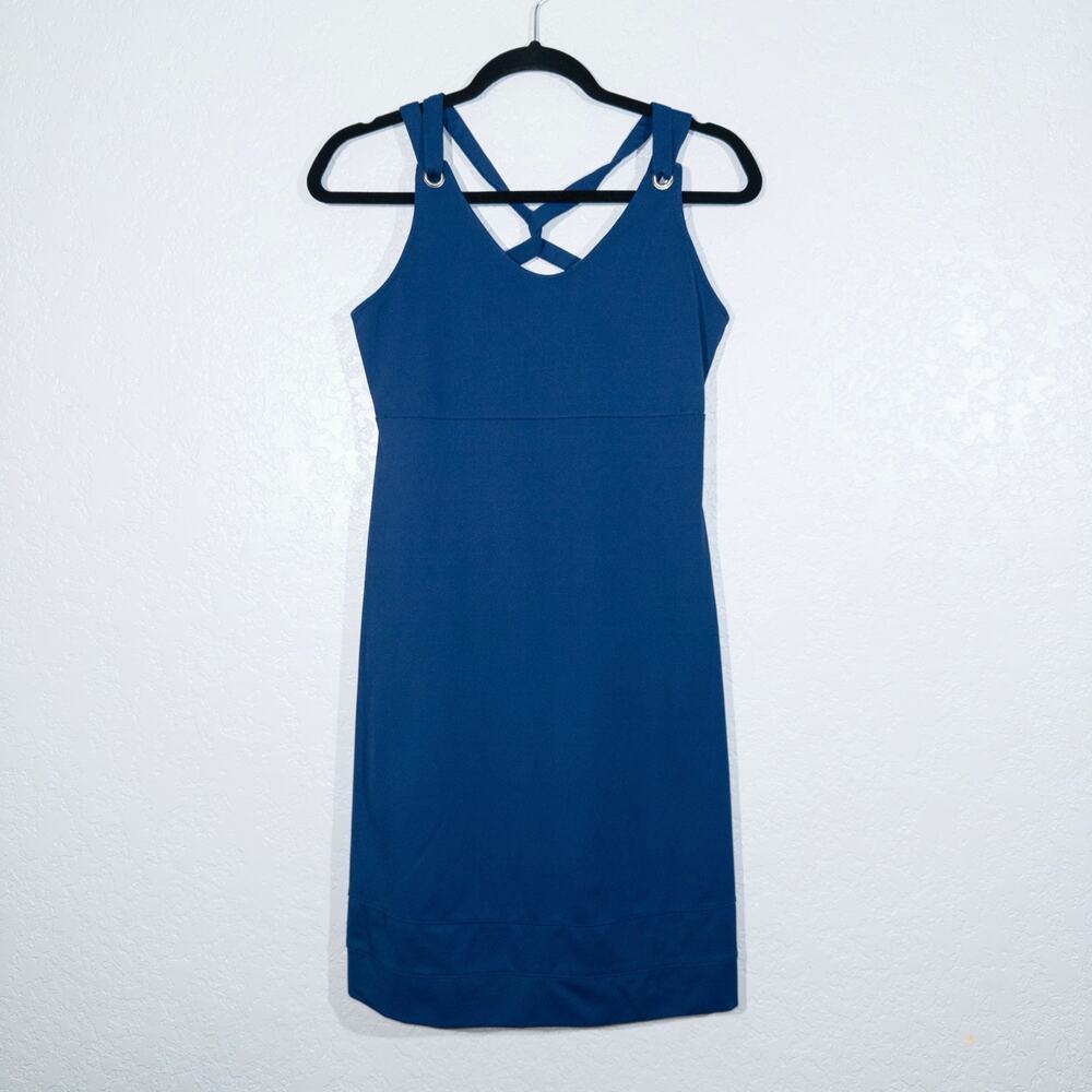 Merrell Navy Blue Lily Opti-Wick UPF 50+‎ Active Dress Size Small